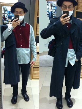 「DRIES VAN NOTEN（ドリスヴァンノッテン）のアイテム（その他アウター）」を使った、WDさん（メンズ・171cm）の冬コーディネート
