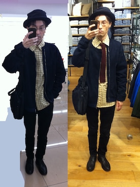 「MARNI（マルニ）のアイテム（ブルゾン）」を使った、WDさん（メンズ・171cm）の春コーディネート