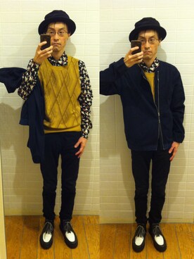 「MARNI（マルニ）のアイテム（ブルゾン）」を使った、WDさん（メンズ・171cm）の春コーディネート