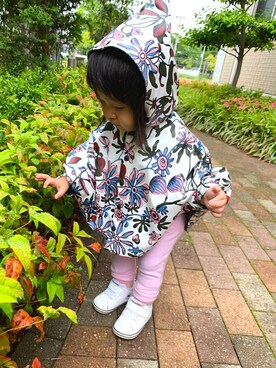 「PETIT BATEAU（プチバトー）のアイテム（ジャケット/アウター）」を使った、kotoさん（キッズ・70cm）の夏コーディネート