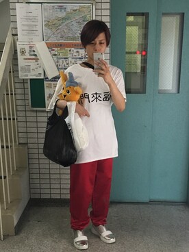 「アイテム（おもちゃ）」を使った、Adadaさん（メンズ・163cm）の秋コーディネート