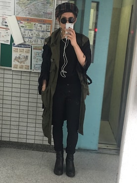「gilet（ジレ）のアイテム」を使った、Adadaさん（レディース・163cm）の秋コーディネート