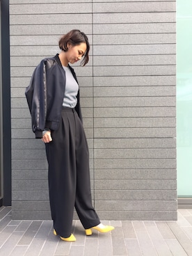 「EN ROUTE（アンルート）のアイテム（ジャケット/アウター）」を使った、R.Morosawaさん（レディース・167cm）の冬コーディネート