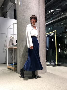 「EN ROUTE（アンルート）のアイテム（ブーツ）」を使った、R.Morosawaさん（レディース・167cm）の夏コーディネート