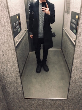 「Sputnik（スプートニク）のアイテム」を使った、しゅーさん（メンズ・163cm）の冬コーディネート