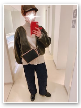 「LEPSIM（レプシィム）のアイテム（ブルゾン）」を使った、mamiiruuuuuuu◡̈♥さん（レディース・158cm）の冬コーディネート