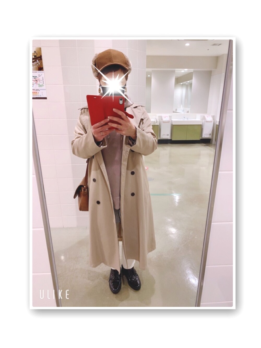 「大人カジュアル、秋冬コーデ、ベージュ、お洒落さんとつながりたい、おしゃれさんと繋がりたい、ワントーンコーデ、ドレスシューズ、オトナ女子、パーカー」｜「GRLのロングトレンチコート（トレンチコート、ベージュ系）」を使った、mamiiruuuuuuu◡̈♥さん（レディース・158cm）の秋コーディネートの1枚目の写真