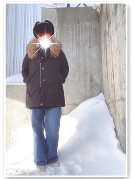 「DRESKIP（ドレスキップ）のアイテム（ブーツ）」を使った、mamiiruuuuuuu◡̈♥さん（レディース・158cm）の冬コーディネート