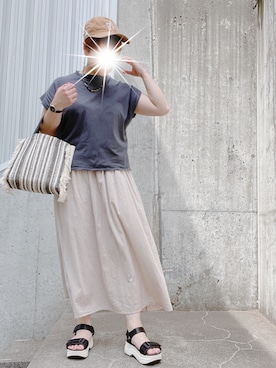 mamiiruuuuuuu◡̈♥さん（レディース・158cm）の夏コーディネート