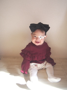 「sense of wonder（センスオブワンダー）のアイテム（パンツ）」を使った、yuuu.*:さん（キッズ・80cm）の秋コーディネート