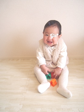 「sense of wonder（センスオブワンダー）のアイテム（パンツ）」を使った、yuuu.*:さん（キッズ・80cm）の冬コーディネート