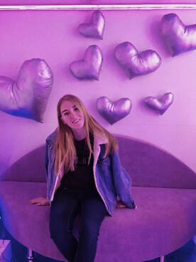 「LOVE」｜「アイテム（ジャケット/アウター）」を使った、!MARIA♣️さん（レディース・175cm）の春コーディネート