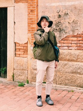 「sanuk（サヌーク）のアイテム」を使った、gary さん（メンズ・160cm）の春コーディネート