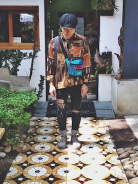 「sanuk（サヌーク）のアイテム」を使った、gary さん（メンズ・160cm）の春コーディネート