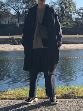 「neonsign」｜「アイテム（チェスターコート）」を使った、ツバサさん（メンズ・173cm）の冬コーディネート