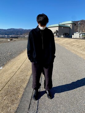 「neverlamp（ネバーランプ）のアイテム」を使った、リョウさん（メンズ・175cm）の冬コーディネート