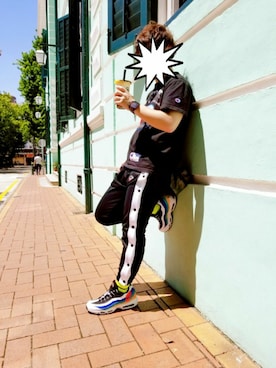 「ザノースフェイス」｜‡Yu-ta‡さん（メンズ・162cm）の夏コーディネート