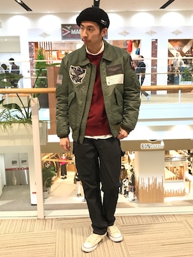 「ヒゲ」｜Pakkun14さん（メンズ・165cm）の秋コーディネート