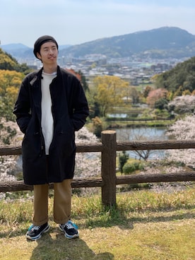 「平成最後のWEARISTAセンバツ」｜「アイテム（モッズコート）」を使った、Pakkun14さん（メンズ・165cm）の春コーディネート