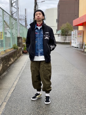 Pakkun14さん（メンズ・165cm）の春コーディネート