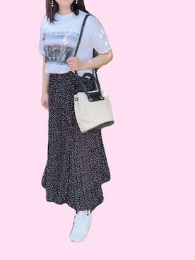 「Radiate（ラディエイト）のアイテム（パンツ）」を使った、あんさん（レディース・154cm）の秋コーディネート