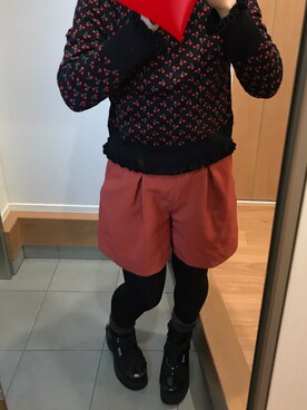 ふみそさん（レディース・159cm）の冬コーディネート