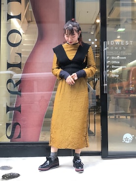「アイテム（ワンピース/ドレス）」を使った、Ⓜ︎ａｙｕさん（レディース・166cm・10代）の秋コーディネート