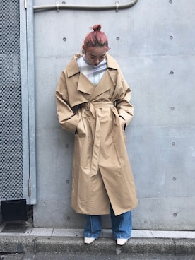 「mame（マメ）のアイテム（ジャケット/アウター）」を使った、Ⓜ︎ａｙｕさん（レディース・166cm）の冬コーディネート