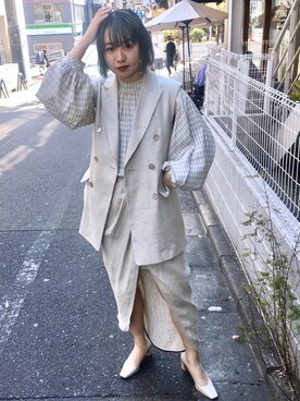 「平成最後のWEARISTAセンバツ」｜「アイテム（スカート）」を使った、Ⓜ︎ａｙｕさん（レディース・166cm）の春コーディネート