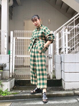 「AKANE UTSUNOMIYA」｜Ⓜ︎ａｙｕさん（レディース・166cm）の夏コーディネート