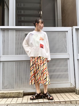 「AKANE UTSUNOMIYA」｜Ⓜ︎ａｙｕさん（レディース・166cm）の夏コーディネート