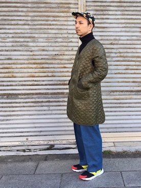 「FACETASM（ファセッタズム）のアイテム（その他アウター）」を使った、初珠さん（メンズ・167cm）の春コーディネート