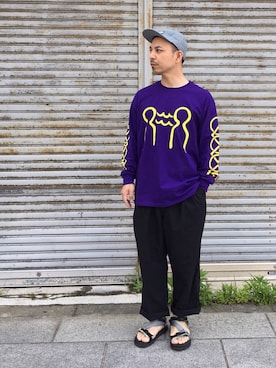 「SASQUATCHfabrix.（サスクワァッチファブリックス）のアイテム」を使った、初珠さん（メンズ・167cm）の春コーディネート