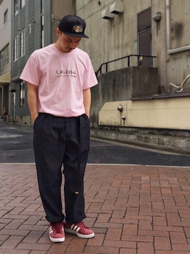 「SASQUATCHfabrix.（サスクワァッチファブリックス）のアイテム」を使った、初珠さん（メンズ・167cm）の夏コーディネート