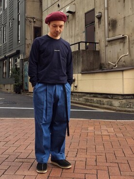 「SASQUATCHfabrix.（サスクワァッチファブリックス）のアイテム」を使った、初珠さん（メンズ・167cm）の秋コーディネート