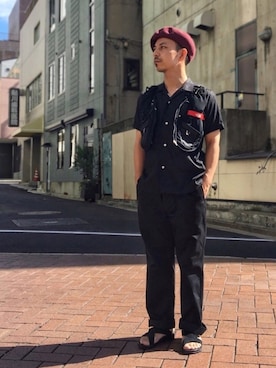 「TRIOP （トリオプ）のアイテム」を使った、初珠さん（メンズ・167cm）の秋コーディネート