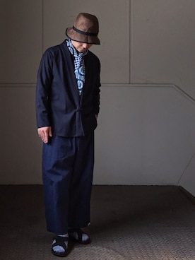「NOWHAW（ノウハウ）のアイテム」を使った、初珠さん（メンズ・167cm）の春コーディネート