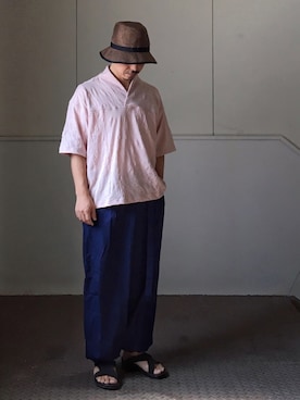 「TRIOP （トリオプ）のアイテム」を使った、初珠さん（メンズ・167cm）の秋コーディネート