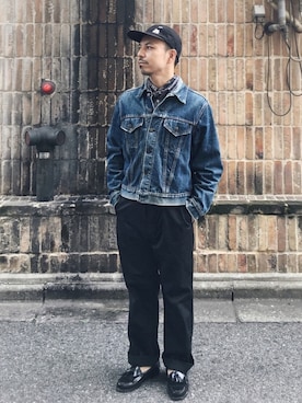 「A.FOUR Labs（エーフォーラブス）のアイテム」を使った、初珠さん（メンズ・167cm）の秋コーディネート