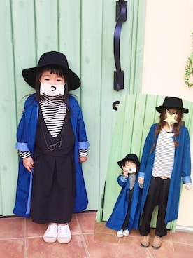 「スキップランド（スキップランド）のアイテム」を使った、ゆずさん（キッズ・90cm）の冬コーディネート