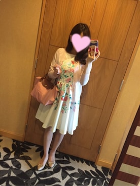 「STRAWBERRY-FIELDS（ストロベリーフィールズ）のアイテム（シューズ）」を使った、kaoririさん（レディース・154cm）の夏コーディネート
