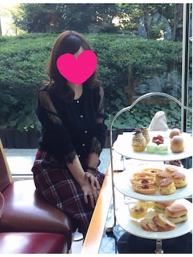 「DIANA」｜「アイテム（腕時計）」を使った、kaoririさん（レディース・154cm）の冬コーディネート