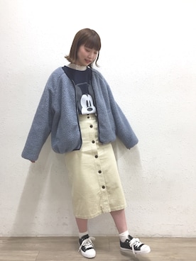 「WEGO（ウィゴー）のアイテム（ブルゾン）」を使った、manaさん（レディース・165cm）の秋コーディネート