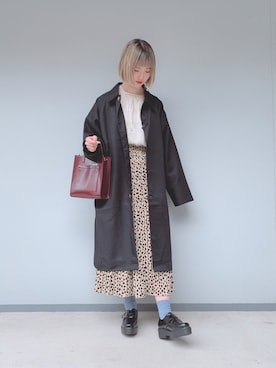 「WEGO（ウィゴー）のアイテム（スカート）」を使った、manaさん（レディース・165cm）の春コーディネート