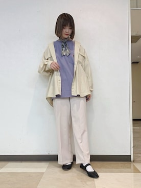 「BEN DAVIS（ベンデイビス）のアイテム」を使った、manaさん（レディース・165cm）の春コーディネート