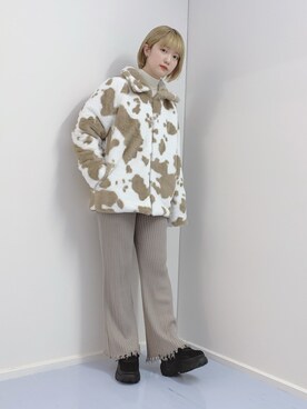 「WC（ダブル シー）のアイテム（ブルゾン）」を使った、manaさん（レディース・165cm）の秋コーディネート