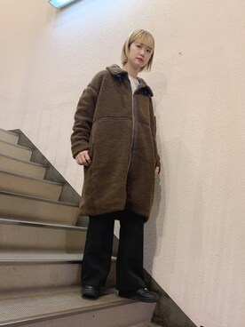 「WEGO（ウィゴー）のアイテム（その他アウター）」を使った、manaさん（レディース・165cm）の秋コーディネート