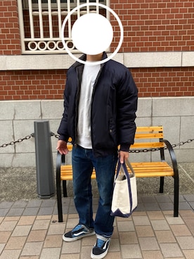「Ralph Lauren」｜「アイテム（ブルゾン）」を使った、衣食 充（imeshi mitsuru）さん（メンズ・168cm）の秋コーディネート