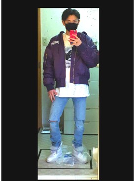 「vetements」｜「アイテム（ブルゾン）」を使った、mikuyaさん（メンズ・170cm）の冬コーディネート