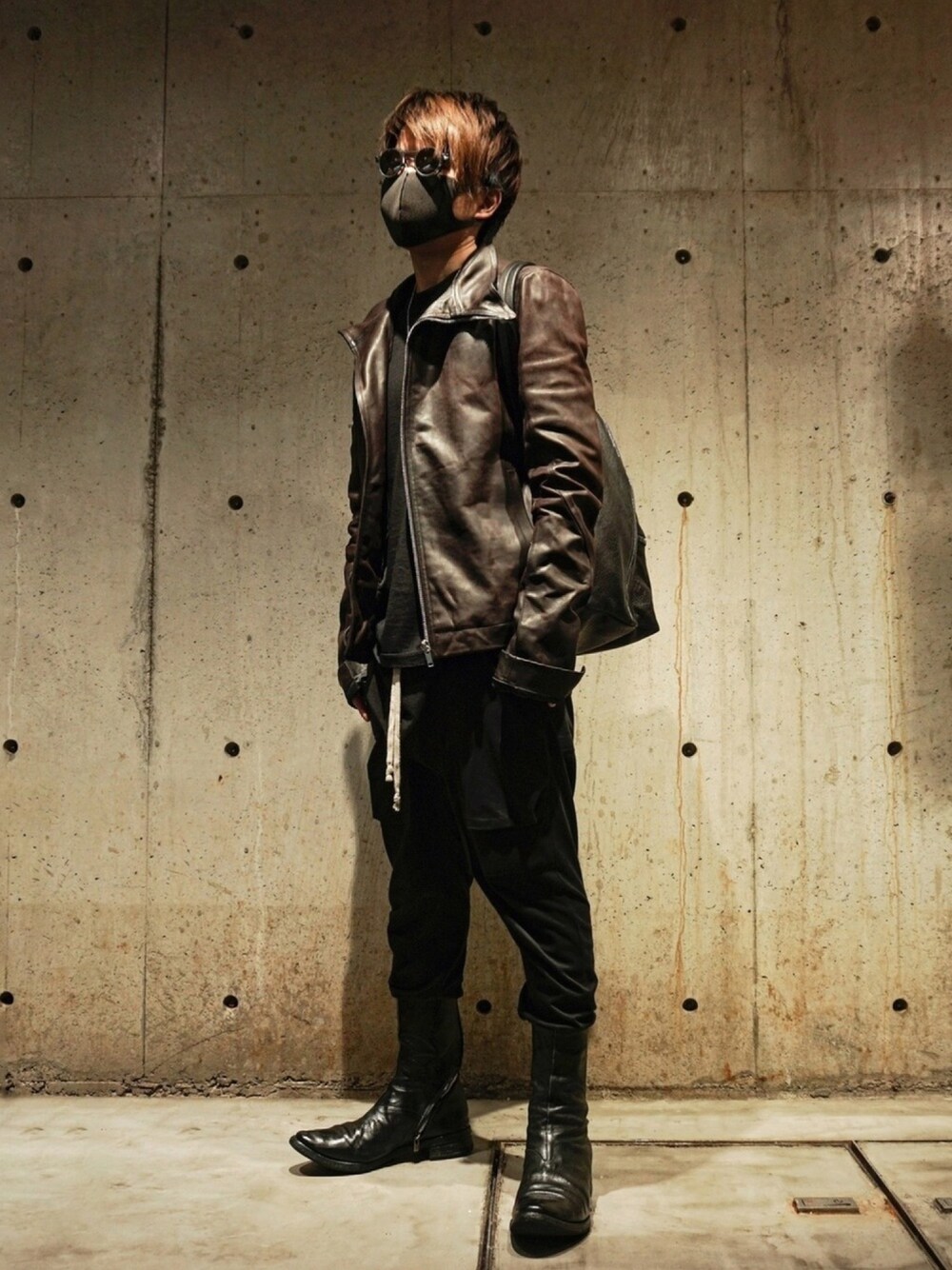 Toshiya｜Rick Owensのライダースジャケットを使ったコーディネート - WEAR